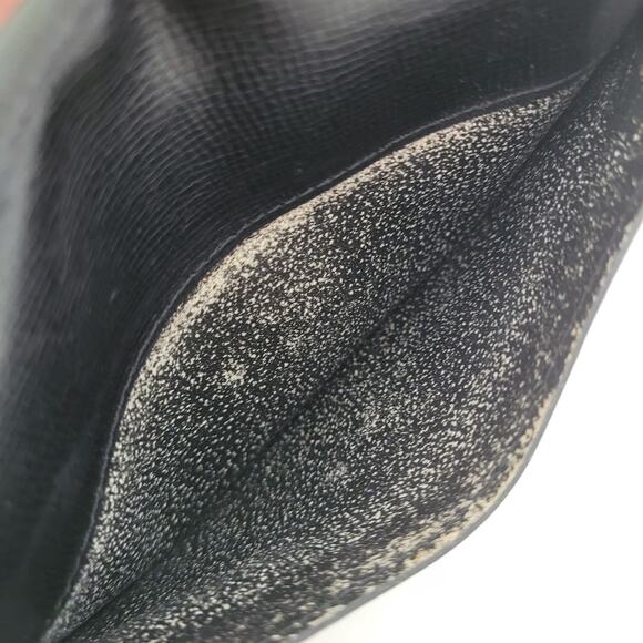 Christian Dior Vintage Leather Envelope Wallet Black Card Money Medium Designer - Picture 6 of 9
